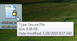 Double click this icon to open the file.